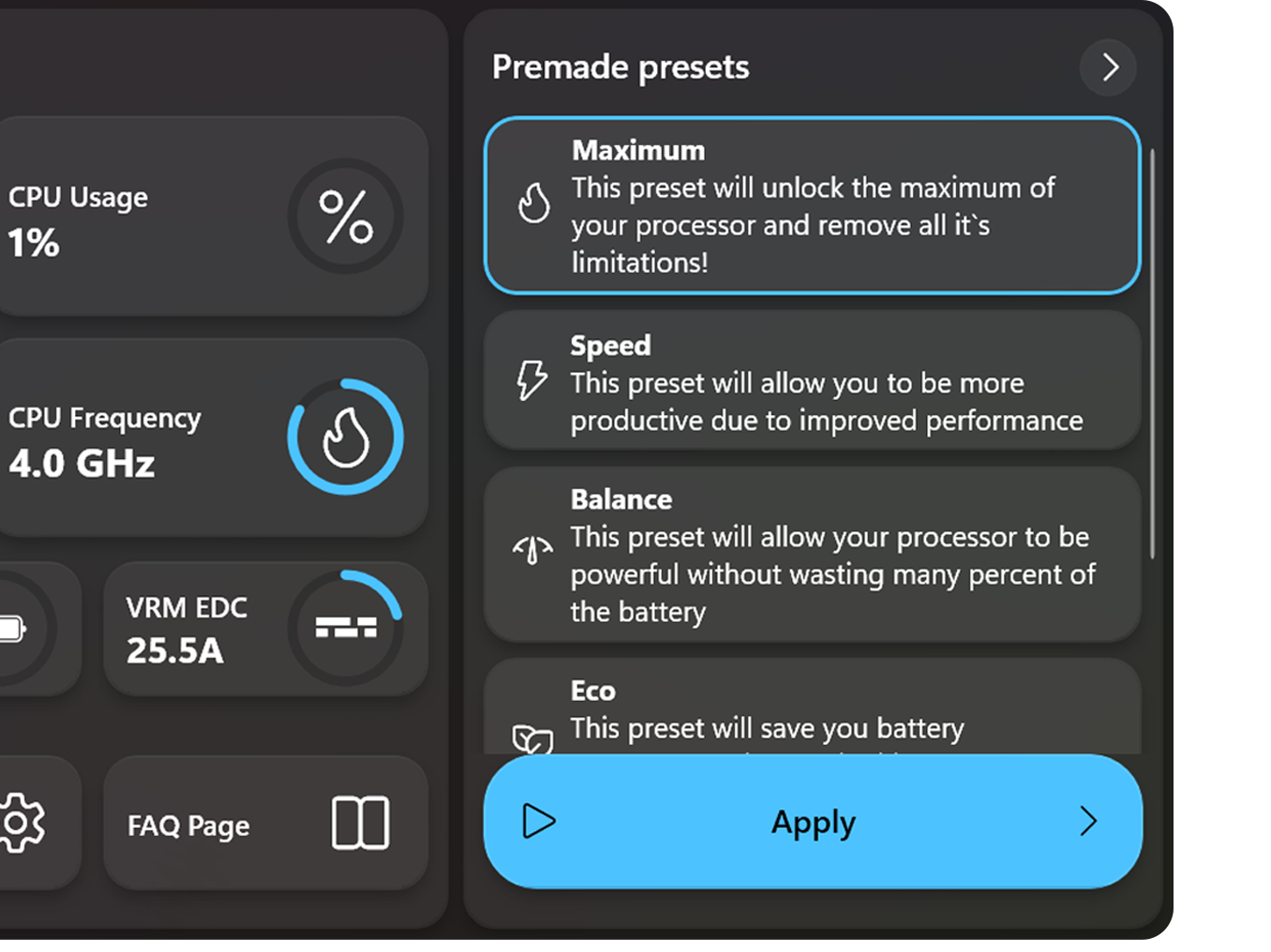 One click. Maximum power.